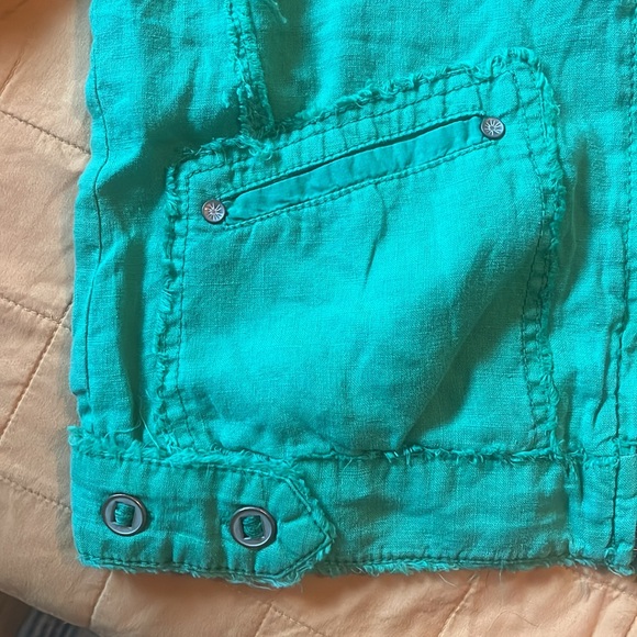 NWOT Michael Stars linen jean jacket - Picture 3 of 6